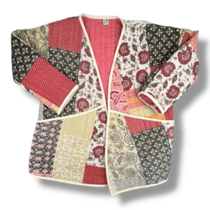 Housework Quilted Patchwork Boho Jacket Size Large - Picture 1 of 5