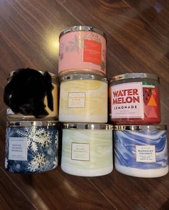 BATH & BODY WORKS White Barn 3-WICK CANDLE 14.5 OZ with LID u pick scent NEW - Picture 1 of 1
