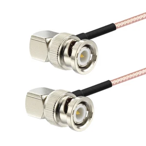 BNC męski kąt prosty do BNC męski kąt prosty kabel antenowy 20cm RG316 do WiFi - Zdjęcie 1 z 3