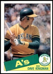 1985 TOPPS SUPER - #59 DAVE KINGMAN OAKLAND ATHLETICS - Picture 1 of 2