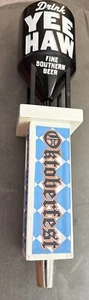 YEE HAW Brewing Co Fassbier Zapfhahn Griff Getreidesilo Oktoberfest selten 11 Zoll - Bild 1 von 4