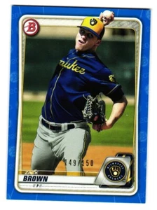 2020  Bowman # BP-34 Zack Brown Milwaukee Brewers-149/150 - Bild 1 von 2