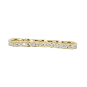 Vergoldet Sterlingsilber CZ 3 bis 9 Strang Zwischenring Bar 31 mm #99958 - Bild 1 von 2