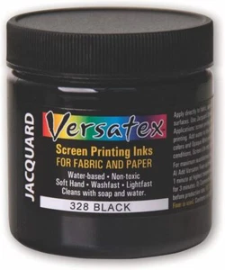 Versatex Print Ink by Jacquard, Semi-Transparent, Water-Based, 4oz Jar, Black - Picture 1 of 1