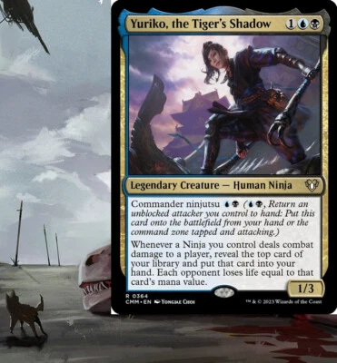 Yuriko, the Tiger's Shadow NINJA Commander Deck Magic Cards MTG Ready-to-Play - Image 1 of 4