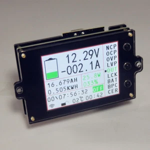 Misuratore Monitor Batteria Wireless DC 120V 100A VOLT AMP AH SOC Capacità Rimanente - Foto 1 di 12