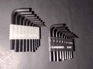 Husky Hex Set, SAE Metric (20 Piece) Mechanics Standard Tools Kit GUC Sale Home - Picture 1 of 9