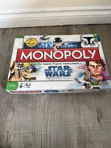 Monopoly Star Wars The Clone Wars Hasbro Parker Board Game - Vgc - Picture 1 of 8
