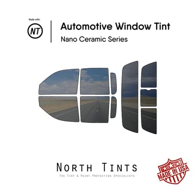 Película de tinte de ventana precortada nano cerámica vidrio para automóvil para Dodge Dakota 2000-2004 4 puertas Foto 1 de 4