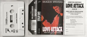 SHAKIN' STEVENS LOVE ATTACK LIMITED EDITION 1989 UK CASSETTE SINGLE - Picture 1 of 2