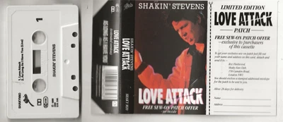 SHAKIN' STEVENS LOVE ATTACK LIMITED EDITION 1989 UK CASSETTE SINGLE Foto 1 de 2