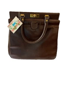 Vintage Margolin Globetrotter Travel Bag Purse Cow Hide New England NOS With Tag - Picture 1 of 21