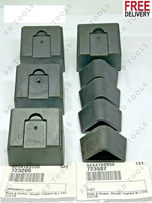8Pcs Black and Decker Workmate Workbench Feet Foot Shoe WM550 WM625 WM626 WM700  - Image 1 of 4