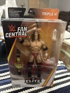 Figura Rara Mattel WWE Elite Fan Central Campeón Mundial Peso Pesado Triple H - Imagen 1 de 2