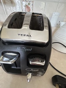 Tefal Avante Deluxe 8757.17 Toaster – Black & Silver – Works Tested - Picture 1 of 16