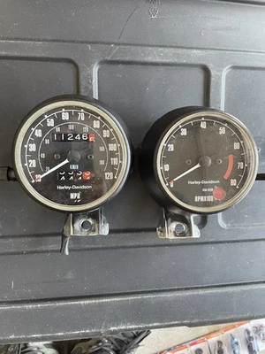 Velocímetro velocímetro Harley Davidson Sportster medidores Mph Rpm nippon seiki Japón  Foto 1 de 4