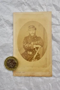 Photo ancienne officier français 106 x 62 mm - Picture 1 of 2