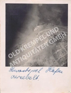 Originalfoto WK2 Luftaufklärung Luftbildaufnahme Sewastopol Hafen vernebelt - Bild 1 von 2