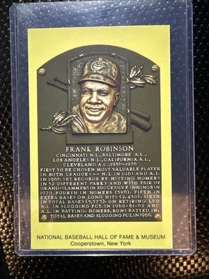 CARTEL DEL SALÓN DE LA FAMA DE FRANK ROBINSON Foto 1 de 2