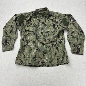 US Navy Blouse Mens SZ 35 Short Camo USN Working Uniform Type III Seals Military - Picture 1 of 5
