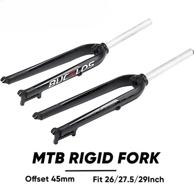 Mountain Bike Hard Fork 26/27.5/29inch Disc Brake Straight Tube Rigid Fork Parts - Image 1 of 4