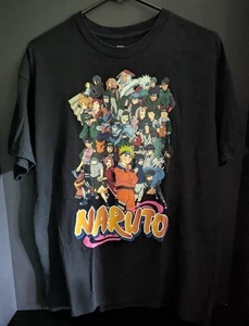 Hot Topic Naruto Group Collage T-Shirt Color Black Size Large - Picture 1 of 10