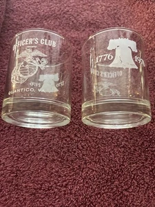 UNITED STATES MARINE CORPS Officers Club Quantico, Virginia Bicentennial Brille - Bild 1 von 5