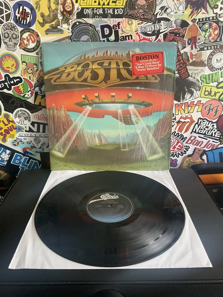 BOSTON Don’t Look Back VG++ VINYL W/HYPE STICKER  Foto 1 de 2