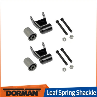 Par de grilletes de resorte de hoja trasero Dorman 2 piezas para Chevrolet C3500 1990 Foto 1 de 4