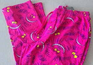 NWT* DISNEY ALICE IN WONDERLAND CHESHIRE CAT MEN'S XL 40"-42" PINK SLEEP PANTS - Picture 1 of 2