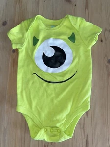 Disney Monster's Inc Mike Costume 6-9m Green Bodysuit Eyeball - Picture 1 of 6
