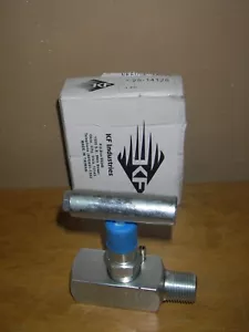 NEW: KF VALVES 1/2"NPT x 1/4FNPT, Flow Control NEEDLE VALVE.6000psi. - Picture 1 of 6