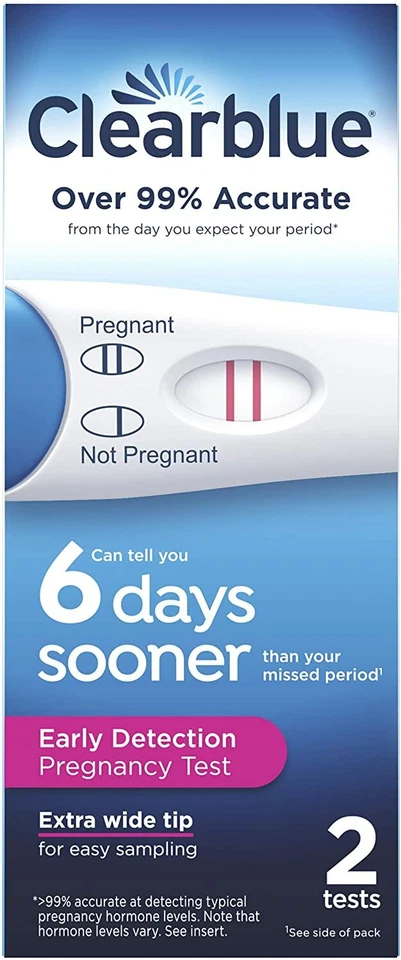 Clearblue Easy Read Prueba de Embarazo Temprano 2 Kit de Prueba __ - Imagen 1 de 1