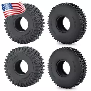 1.0 pneumatici pneumatici fango pneumatici terreno per aggiornamenti RC 1/18 TRX4M assiale SCX24 1/24 US - Foto 1 di 17
