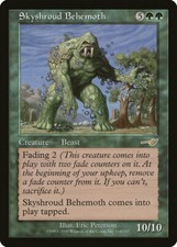 Magic MTG Tradingcard Nemesis 2000 Skyshroud Behemoth 116/143