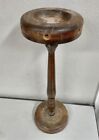 Vintage wood ashtray plant stand table decoration