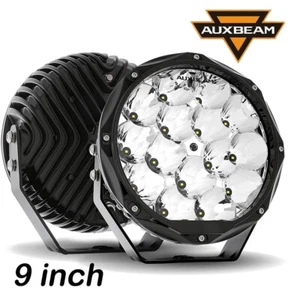 Auxbeam 9'' inch Round LED Offroad Light LED Driving Lights Pods Spot Lights - Picture 1 of 10
