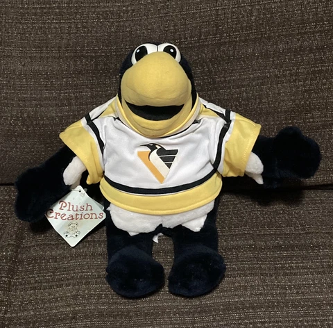 Vintage 1993 Pittsburgh Penguins - Iceburgh - Mascot Stuffed Plush Toy With Tags Cover