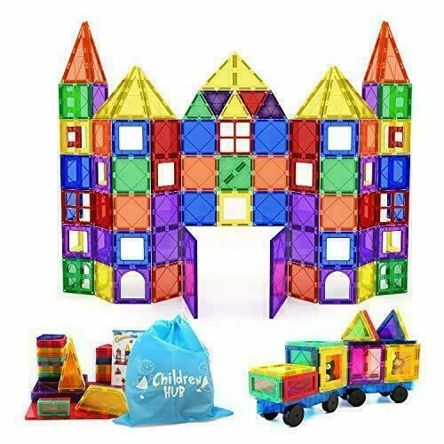 Children Hub Magnetic Tiles Set - 100 Piece