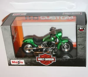 Maisto - Harley Davidson 2000 FLSTF STREET STALKER (Green) Model Scale 1:18 - Picture 1 of 1