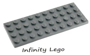 4 LEGO Dark Bluish Grey Plate Base Board 4 x 10 (3030) - (4 Pieces) - Picture 1 of 1