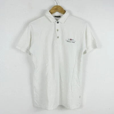 Polo Napapijri Talla S Hombre Logo Cómodo Algodón Práctico Color Sólido Camiseta - Imagen 1 de 4