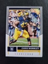 2017 Score Football Chris Wormley Scorecard Gray Rookie #352 Michigan Wolverines