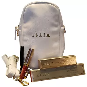 Stila Bundle! $113 Value! Red Liquid Lipstick, Eye Shadow & Black Eyeliner - Picture 1 of 16