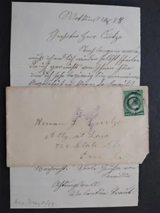 RPO: Union Pacific Railway WATKINS, COLORADO 1888 Cover Letter Unlisted Railroad - Picture 1 of 5