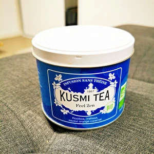 ⭐ 1 Dose KUSMI TEA zur Aufbewahrung Gewürze, FEEL ZEN Tee aus Metall 100g fast NEU ⭐ - Bild 1 von 5