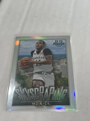 2022-23 Bowman University Chrome MJ Rice Skyscraping Refractor Insert - Image 1 of 2