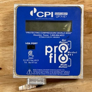 CPI Lubrication Proflo PF1 Blue Silver Compressor Monitoring Device - For Parts - Picture 1 of 5