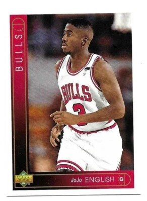 JO JO ENGLISH 1993-94 UPPER DECK ROOKIE CARD NEAR MINT CONDITION - Image 1 of 2
