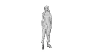 Printle C Kid 034--Girl Tank Top Jogging Pants Figure for Dioramas Train Sets - Picture 1 of 11